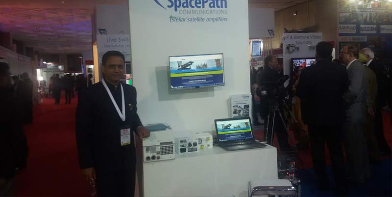 Visual Technologies India showcase Spacepath products at the BES 2016 exhibition.